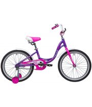 Велосипед  NOVATRACK 20", ANGEL, фиолетовый, алюм.рама., тормоз нож, крылья