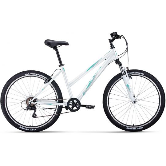 Велосипед FORWARD IRIS 26 1.0 2022, (6 ск. р-р 17") белый/бирюзовый, RBK22FW26737 
