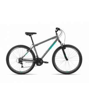 Велосипед ALTAIR MTB HT 27,5 1.0 (27,5" 21 ск. рост. 17") 2022, темно-серый/мятный, RBK22AL27131