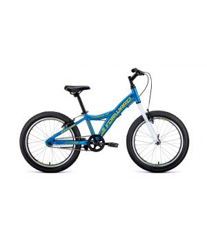 Велосипед FORWARD COMANCHE 20 1.0 алюм. (20" 1ск) голубой / желтый, RBKW01601002