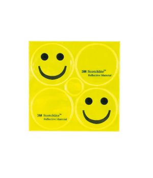Светоотражающие стикеры 5-120990 2смайлика+2лого желтые 3M SCOTCHLITE M-WAVE