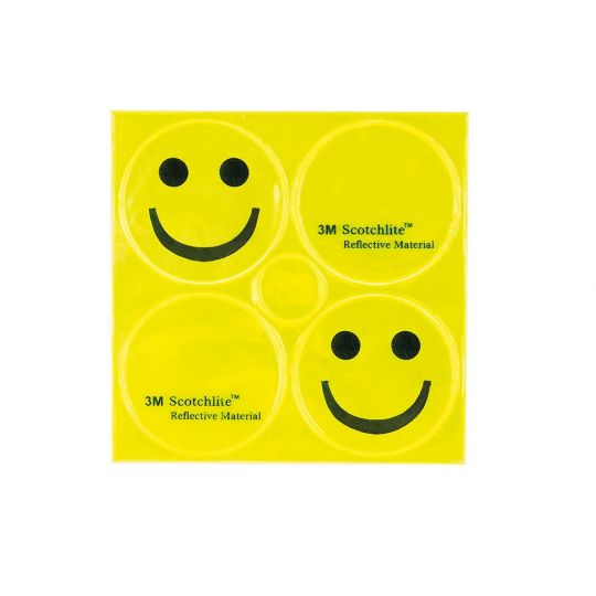 Светоотражающие стикеры 5-120990 2смайлика+2лого желтые 3M SCOTCHLITE M-WAVE 