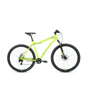 Велосипед FORWARD SPORTING 29 2.2 D (29" 21 ск. рост. 19") 2022, ярко-зеленый/черный, RBK22FW29933