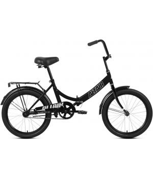 Велосипед ALTAIR CITY 20 (20" 1 ск. рост. 14" скл.) 2022, черный/серый, RBK22AL20002