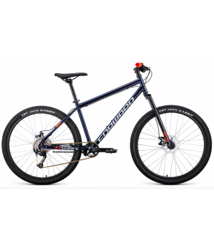 Велосипед FORWARD SPORTING 29 X (29" 9 ск. рост. 21") 2020-2021, темно-синий/красный, RBKW1M198014