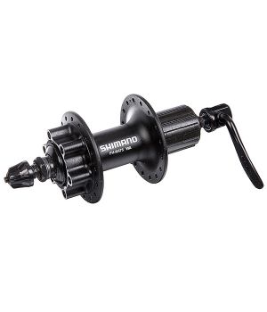 Втулка задняя Shimano FH-M475L, алюм. 32отв. под кассету 8-10ск, с эксц., под диск, QR, черная