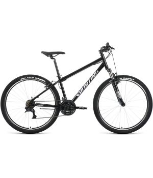Велосипед FORWARD SPORTING 27,5 1.2 (27,5" 21 ск. рост. 17") 2022, черный/серебристый, RBK22FW27832