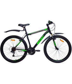 Велосипед AIST Quest 26 18 черно-зеленый 2022