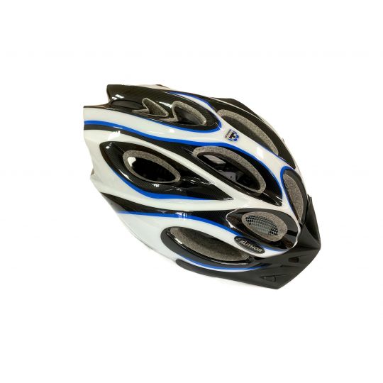 Шлем 8-9001264 спорт. с сеточкой Skiff 143 Blu 14отв. INMOLD сине-бело-черный 58-62см (10) AUTHOR 
