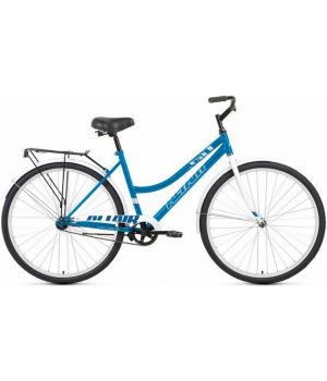 Велосипед ALTAIR CITY LOW 28 (28" 1 ск. рост. 19") 2023, голубой/белый, RB3C8100FLBUXWH
