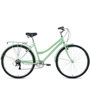 Велосипед FORWARD TALICA 28 2.0 (28" 7 ск. рост 19") 2020-2021, мятный/белый, RBKW1C187006