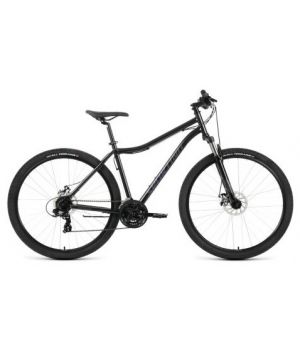 Велосипед FORWARD SPORTING 29 2.0 D (29" 21 ск. рост. 21") 2022, черный/темно-серый, RBK22FW29940