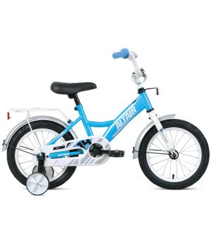 Велосипед ALTAIR KIDS 14 (14" 1 ск.) 2020-2021, бирюзовый/белый, 1BKT1K1B1007