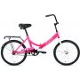 Велосипед ALTAIR CITY 20 (20" 1 ск. рост 14" скл.) 2020-2021, розовый/белый, RBKT1YF01005 