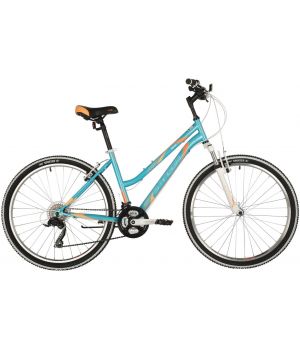 Велосипед STINGER 26" LATINA синий, сталь, размер 17", MICROSHIFT