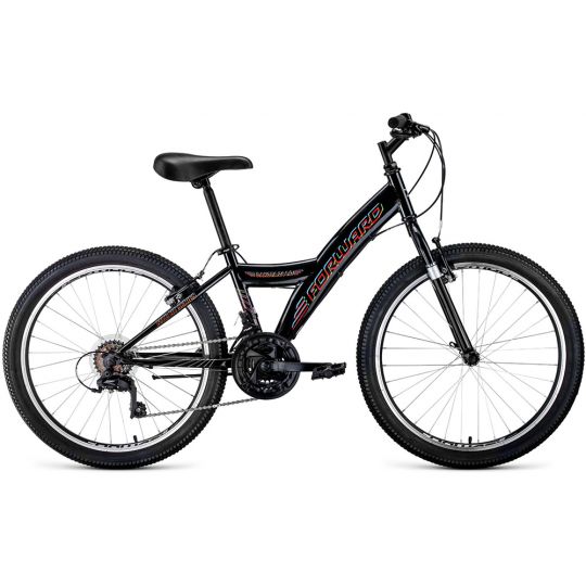 Велосипед FORWARD DAKOTA 24 1.0 (24" 18ск) черный, RBKW01N4P002 