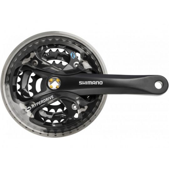 Шатуны Shimano Acera FC-M361, 42/32/22T, 175мм, черн, защ, кв, EFCM361E222CL 