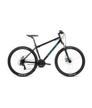Велосипед FORWARD SPORTING 29 2.0 D (29" 8 ск. рост. 21") 2023, черный/бирюзовый