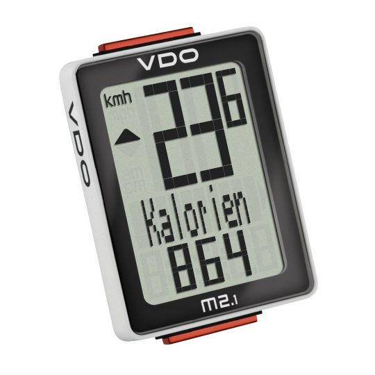 Велокомпьютер VDO M2.1, 4-30020, 10 ф-ций 3-строчный дисплей черно-белый (Германия) 