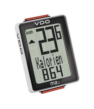 Велокомпьютер VDO M2.1, 4-30020, 10 ф-ций 3-строчный дисплей черно-белый (Германия)