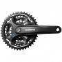 Шатуны Shimano Altus FC-M311, 42/32/22T, 175мм черн, кв, EFCM311E222XL 