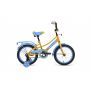 Велосипед FORWARD AZURE 16 (16" 1 ск.) 2022, желтый/голубой, IBK22FW16122 
