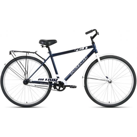 Велосипед ALTAIR CITY 28 high (28" 1 ск. рост 19") 2020-2021, темно-синий/серый, RBKT1YN81003 