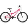 Велосипед ALTAIR MTB HT 24 1.0 (24" 6 ск. рост. 12") 2022, розовый/серый, RBK22AL24092 