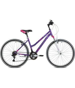 Велосипед STINGER LATINA 26" фиолетовый, сталь, 17", MICROSHIFT
