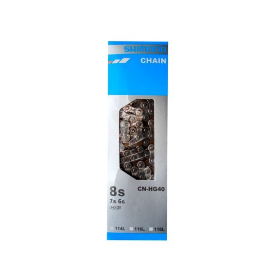 Цепь горн Shimano HG40, 6/7/8ск,115 зв 