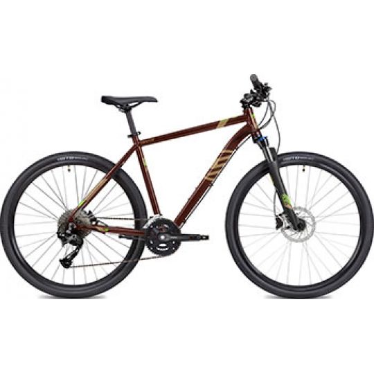 Велосипед STINGER 700C CAMPUS EVO коричневый, алюминий, размер 52 