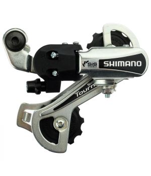 Переключатель задний Shimano Tourney, RD-TY21-B, GS 6ск, серебр., болт