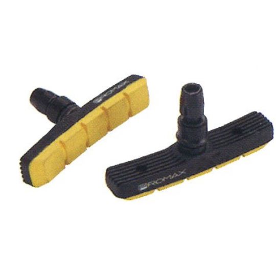 Колодки тормозные v-brake 5-361765 цветные симетр. 70мм (20) черно-желтые PROMAX 