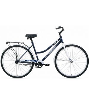 Велосипед ALTAIR CITY LOW 28 (28" 1 ск. рост. 19") 2023, темно-синий/белый, RB3C8100FDBUXWH