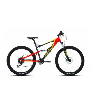 Велосипед FORWARD FLARE 27,5 2.0 disc (27,5" 9 ск. ск. рост. 18") 2020-2021, темно-серый/красный, RB