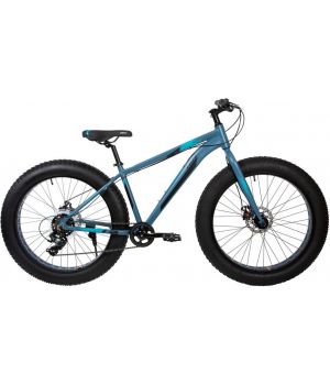 Велосипед FOXX BUFFALO 26" FATBIKE синий, алюминий, размер 17"