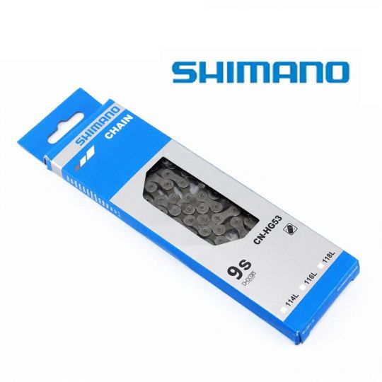 Цепь Shimano E6070, для 9ск сзади/1ск. спереди, 118 зв., для электровел-в 