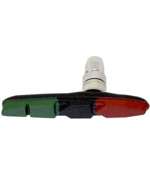 Колодки тормозные v-brake 5-361631 цветные 3 профиля ассиметр. 70мм (20) PROMAX